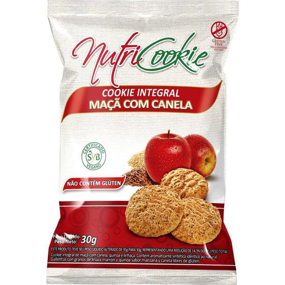 Imagem de Cookie Integral Maçã com Canela Sem Glúten Nutripleno 30g