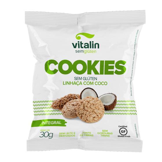 Imagem de Cookie Sabor Linhaça com Coco 30g - Vitalin