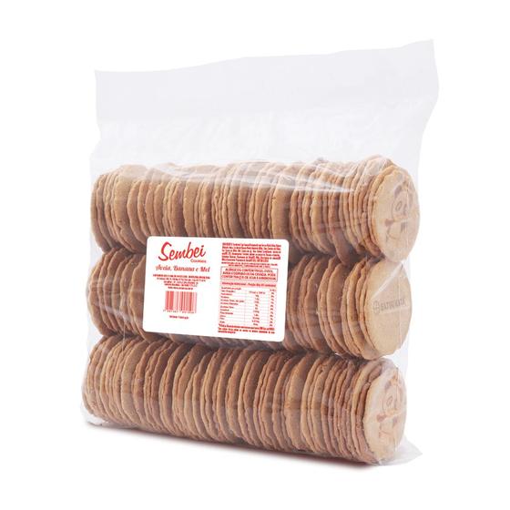 Imagem de Cookie Sembei Aveia, Banana e Mel caixa com 6 pacotes de 1kg