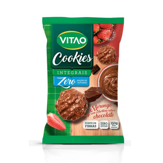 Imagem de Cookie Zero Morango com Chocolate com 8 un. de 150g - Vitao 313