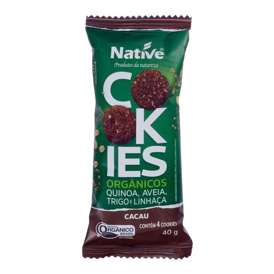 Imagem de Cookies Orgânico Native Aveia E Cacau 40g