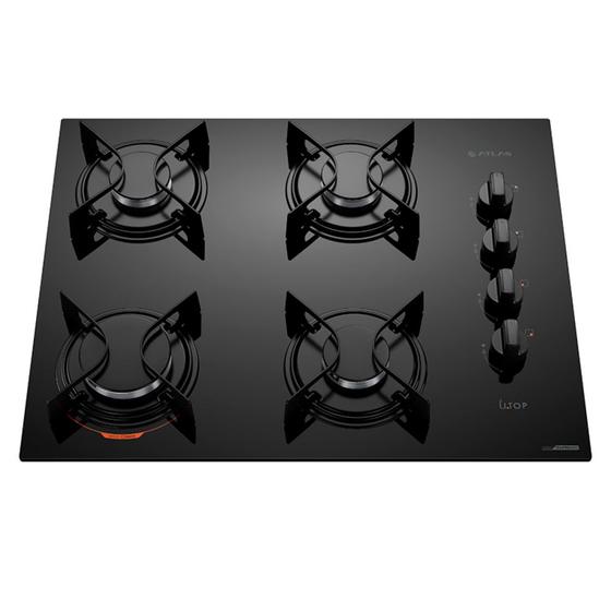 Cooktop 4 Bocas Atlas Preto Com Mesa De Vidro U Top Bivolt é ruim? Cooktop 4 Bocas Atlas Preto Com Mesa De Vidro U Top Bivolt é boa?