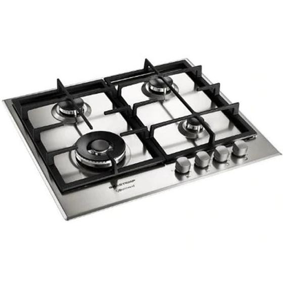 Cooktop 4 Bocas Brastemp Gourmand, Inox, Dupla Chama, 220 Volts