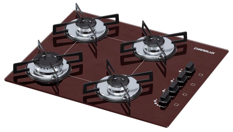 Imagem de Cooktop 4 bocas Chamalux ultra chama  Bivolt Marrom / GN