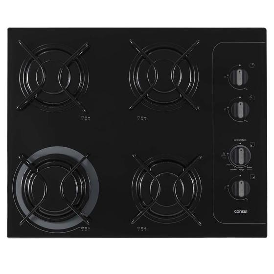 Imagem de Cooktop 4 Bocas Consul à Gás GLP - Facilite CD060AE - Bivolt