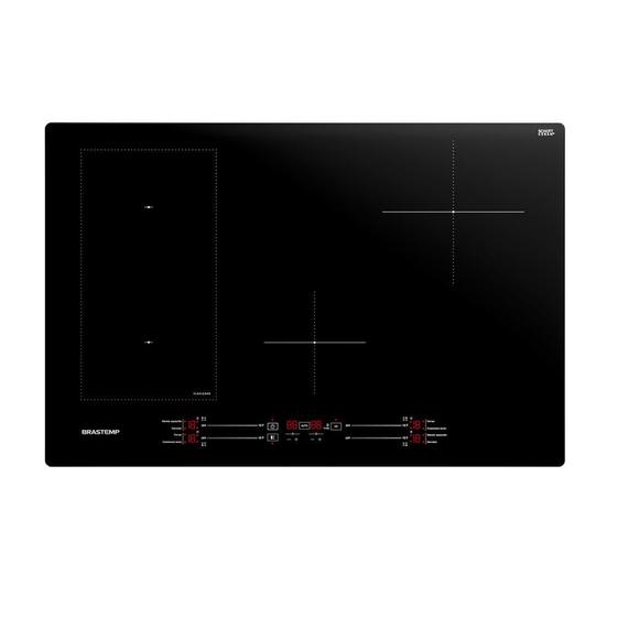Cooktop 4 Bocas Brastemp Preto - Elétrico 220v - Bdj77bebna Cooktop 4 Bocas Brastemp Preto - Elétrico 220v - Bdj77bebna