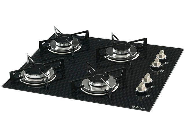 Imagem de Cooktop 4 Bocas Fischer Decor Slim à Gás