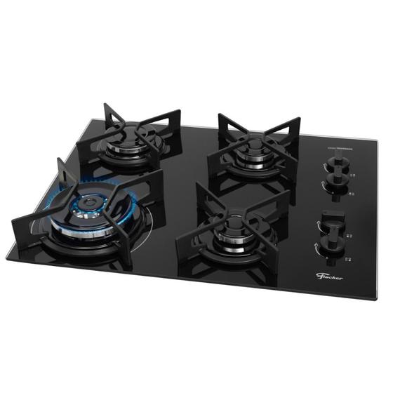 Cooktop 4 Bocas Fischer Tripla Chama Fit Line Menor preço em Cooktop 4 Bocas Fischer Tripla Chama Fit Line
