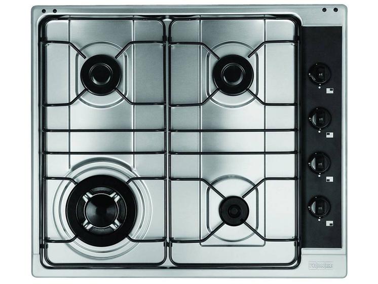 Cooktop 4 Bocas Franke Cartesio Inox à Gás TriplaChama Acendimento