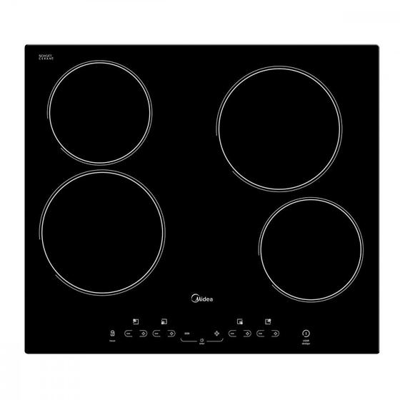 Cooktop 4 Bocas Midea Vitrocerâmico Touch 4Q Preto 220V CCA40P2 Menor preço em Cooktop 4 Bocas Midea Vitrocerâmico Touch 4Q Preto 220V CCA40P2
