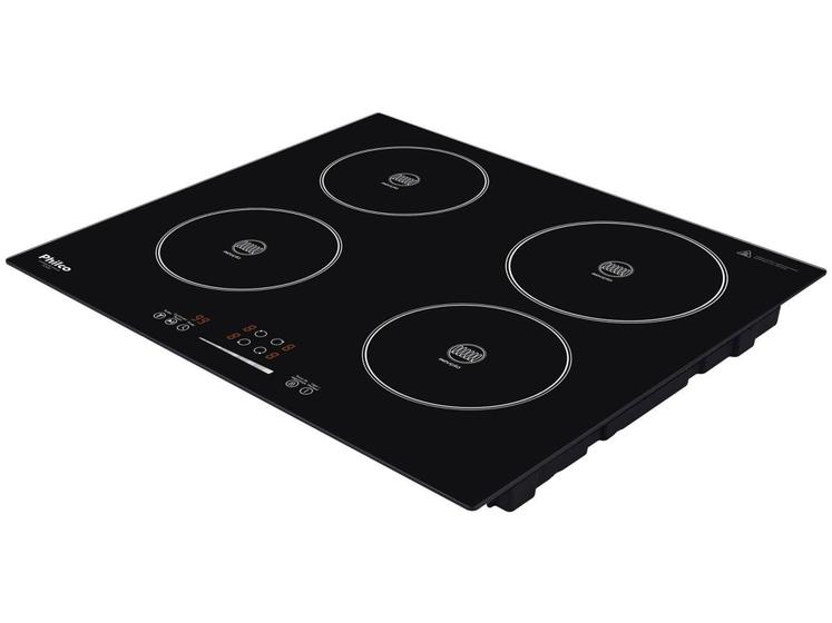 Cooktop 4 Bocas Philco Indução Preto - PCT04P Menor preço em Cooktop 4 Bocas Philco Indução Preto - PCT04P