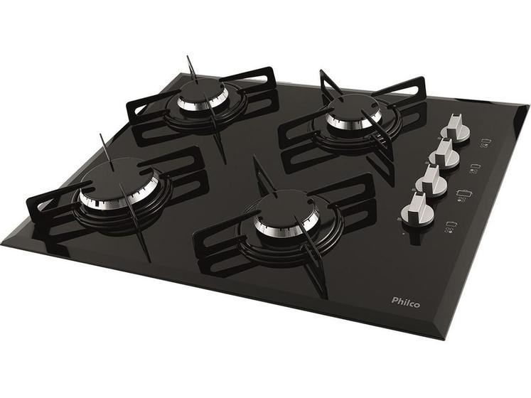 Imagem de Cooktop 4 Bocas Philco Preto a Gás GLP