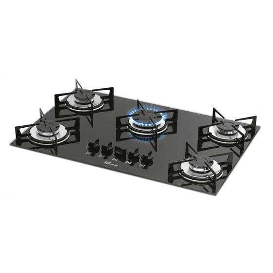 Imagem de Cooktop 5 Bocas a Gás Fischer 1642-6985 Preto Biv