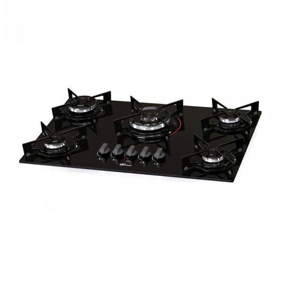 Imagem de Cooktop 5 Bocas à Gás Tripla Chama Fit Line Bivolt Fischer