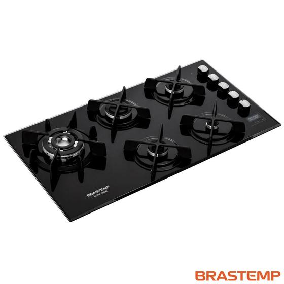 Cooktop 5 Bocas Brastemp com Quadrichama e Timer Touch BDT86AE