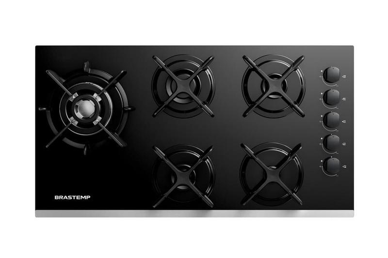 Imagem de Cooktop 5 Bocas Brastemp Eclipse Collection com Quadrichama - BDD86AP