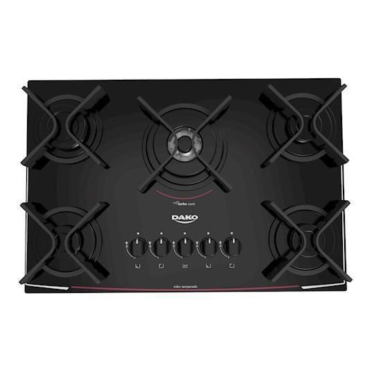 Cooktop 5 bocas Dako com Acendimento Super automático Bivolt