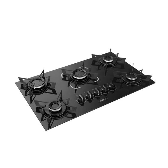 Imagem de Cooktop 5 Bocas Electra á Gás Bivolt Itatiaia Preto