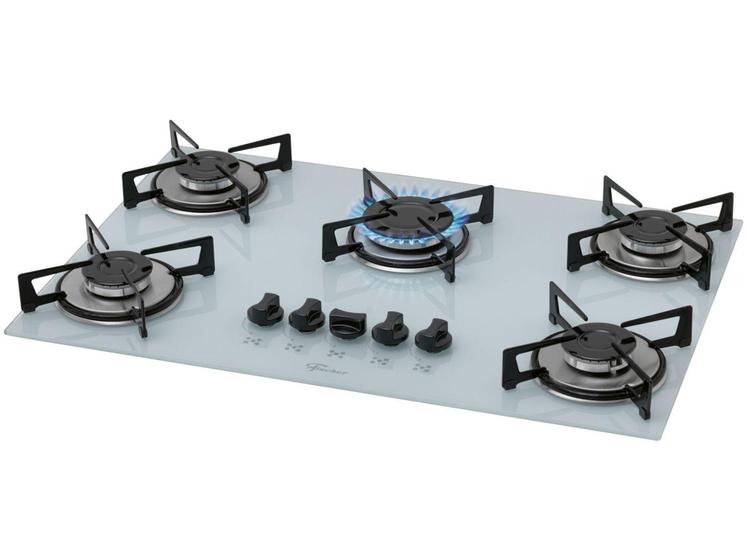 Cooktop 5 Bocas Fischer Preto a Gás GLP 1642 FisherPrice Cooktop