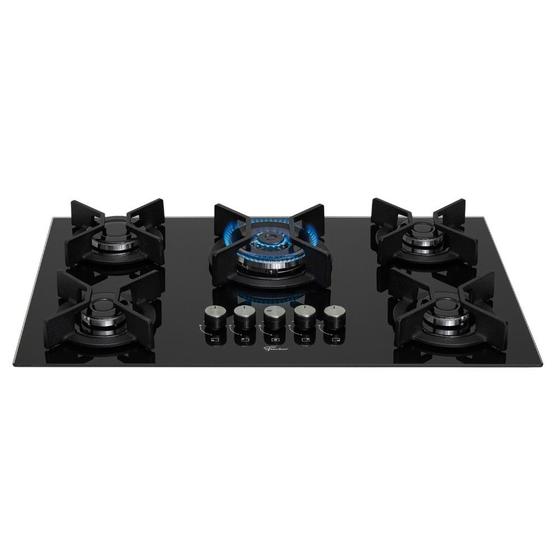 Cooktop 5 Bocas Fischer TC Infinity Mesa Vidro Menor preço em Cooktop 5 Bocas Fischer TC Infinity Mesa Vidro