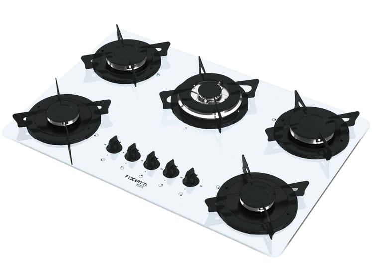 Imagem de Cooktop 5 Bocas Fogatti V500TC à Gás GLP