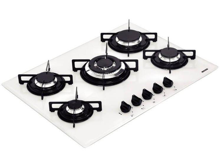 Cooktop 5 Bocas Tramontina Penta W 5GG Tri 70 à Gás Natural e GLP