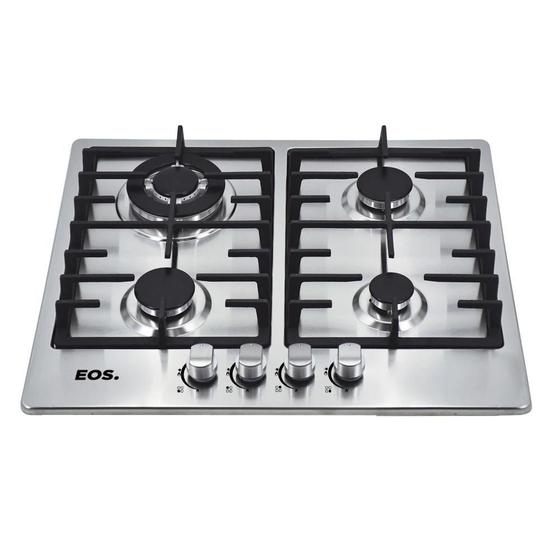 Cooktop a Gás 04 Bocas EOS ECG04 Inox Bivolt Menor preço em Cooktop a Gás 04 Bocas EOS ECG04 Inox Bivolt