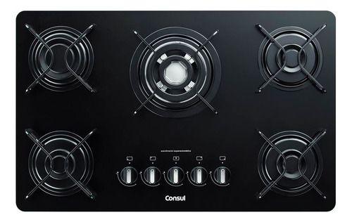 Imagem de Cooktop A Gas 5 Bocas 11550w Bivolt Consul Cdd75ae