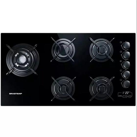 Cooktop a Gás 5 Bocas Superautomático Quadrichama BDT85AE Brastemp
