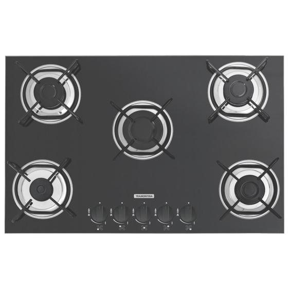 Imagem de Cooktop à Gás 5 Bocas Tramontina Standard Brasil - Preto