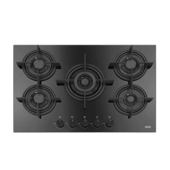Cooktop a gás franke crystal 5b 75cm fhcr 755 4g tc he bk c 14886 Cooktop Magazine Luiza