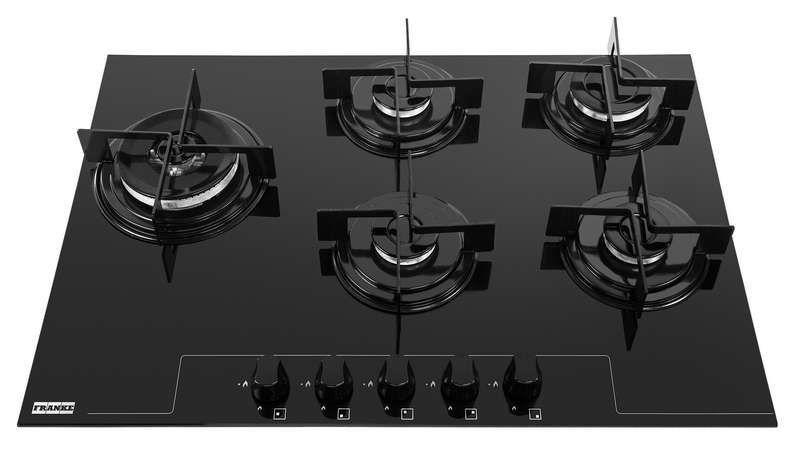 Imagem de Cooktop a Gás Glass 75x52 c/ 5 Queimadores Franke