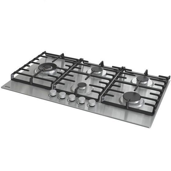 Imagem de Cooktop a Gás Gorenje 5 Bocas 90Cm Inox 220V GW951X-BR