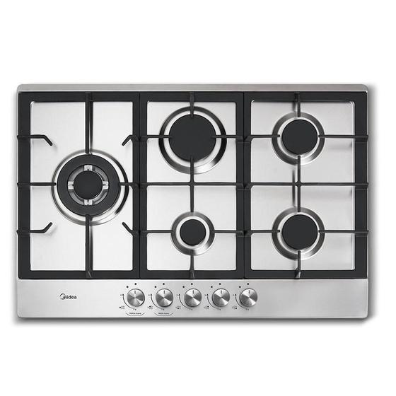 Cooktop A Gás Midea 5 Bocas Com Tripla Chama Bivolt Inox Cooktop 5