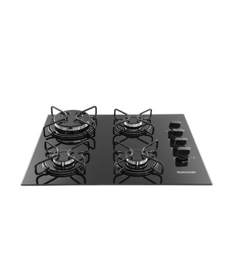 Imagem de Cooktop a Gás Tripla Chama Suggar FG4304AVP 4 Boca Preto Bivolt