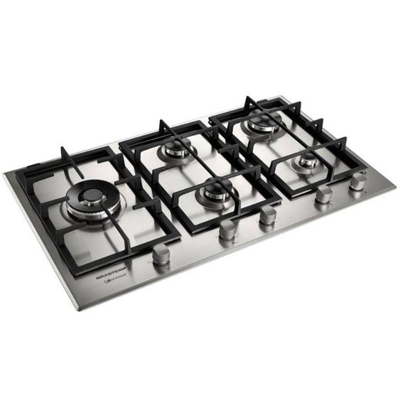 Imagem de Cooktop Brastemp 5 Bocas automático Gourmand Bdk90dr 220 V