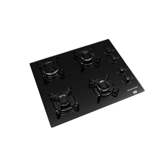 Cooktop Brastemp Ative 4 Bocas Preto Bivolt BDD61AE Cooktop 4 Bocas