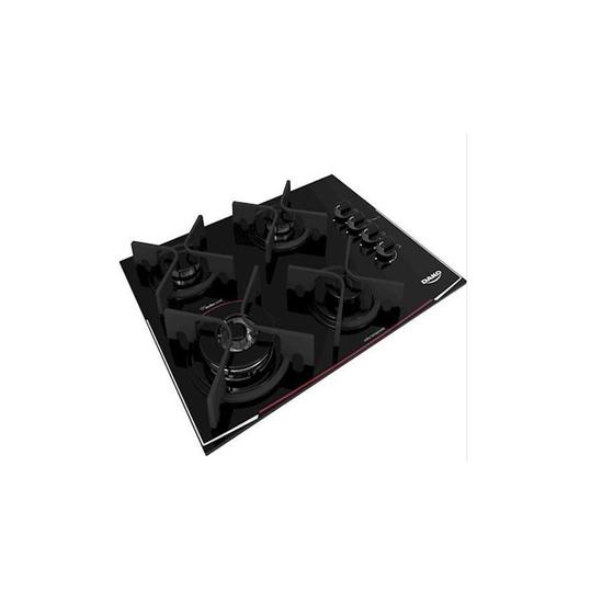 Cooktop Dako 4 Bocas Dako Acendimento Superautomático Preto Cooktop 4