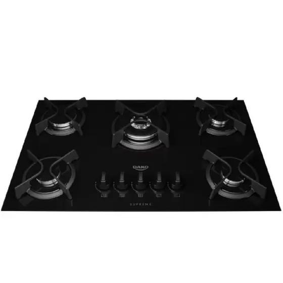 Cooktop Dako 5 Bocas Supreme Preto Bivolt Cooktop 5 Bocas