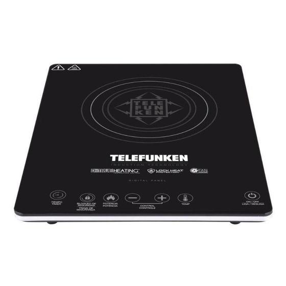 Imagem de Cooktop De Indução 1 Boca Telefunken 1200W 110V Tf-Ai9000