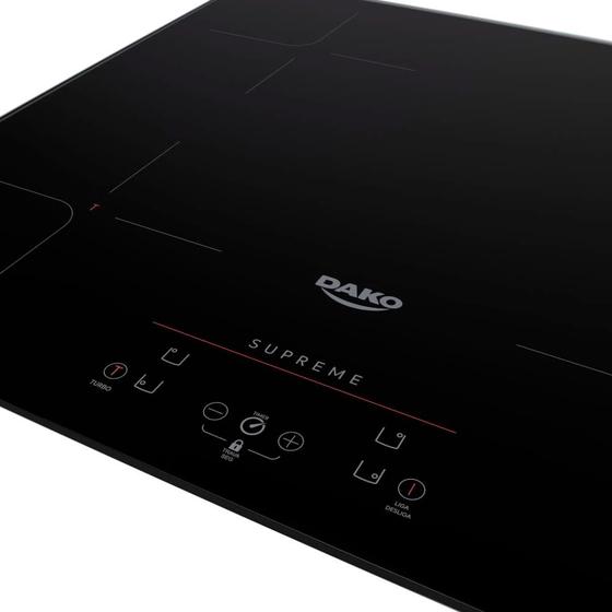 Cooktop de Indução 4 Bocas Dako Supreme 220v Cooktop 4 Bocas Magazine Luiza