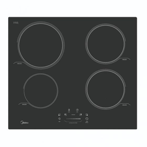 Cooktop de Indução 4 Bocas Midea CYB40P Cooktop 4 Bocas Magazine Luiza