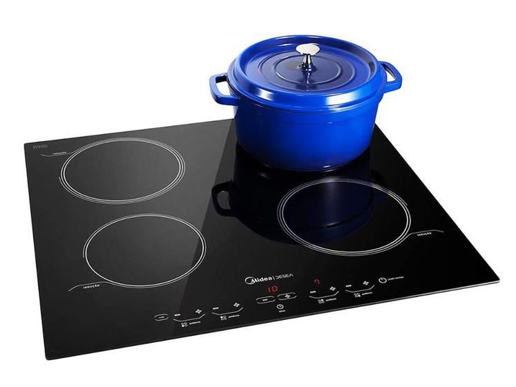 Cooktop de Indução 4 Bocas Midea Desea Preto 220V Cooktop Magazine