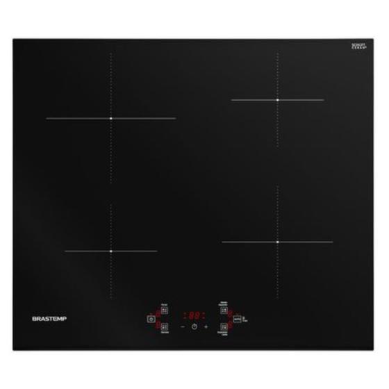 Imagem de Cooktop de Indução Brastemp 4Q Função Especial Preto 220V BDJ60BEBNA