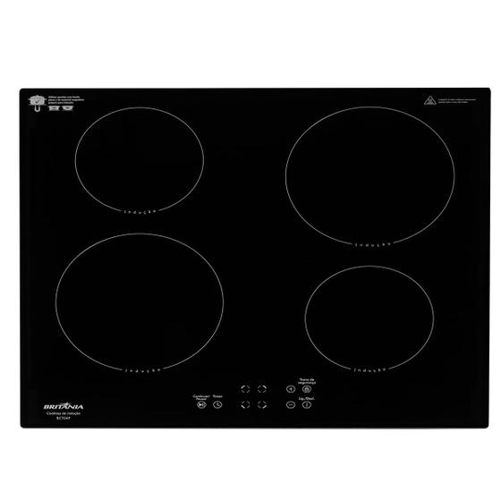 Imagem de Cooktop de Indução Britânia 4 Queimadores Painel Touch BCT04P