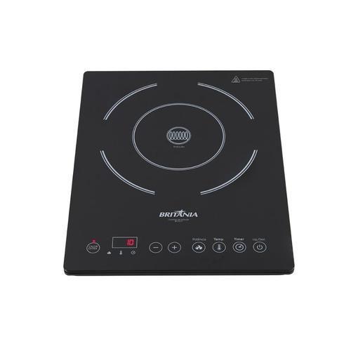 Cooktop 1 Bocas Britânia Preto - Elétrico 110v - Bct01p Cooktop 1 Bocas Britânia Preto - Elétrico 110v - Bct01p