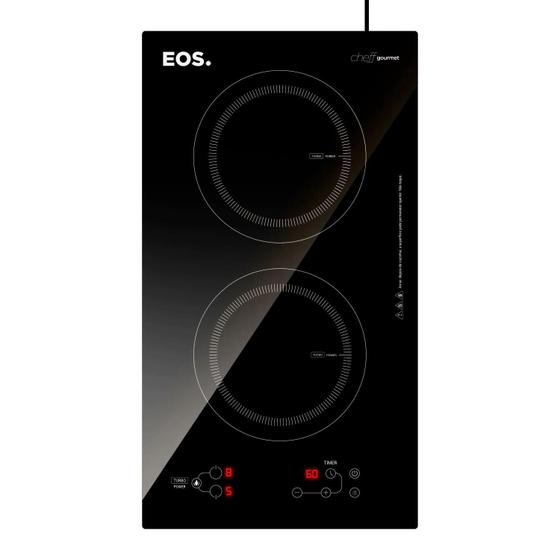 Cooktop de Indução Duas Bocas EOS ECI02EP 220V Imagem de Cooktop de Indução Duas Bocas EOS ECI02EP 220V