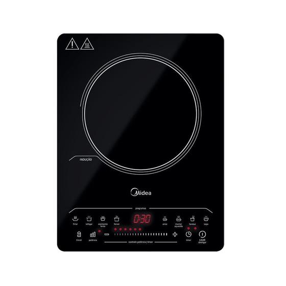 Cooktop De Indução Midea 1 Boca Portátil Menor preço em Cooktop De Indução Midea 1 Boca Portátil