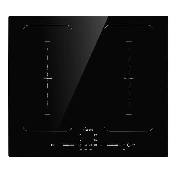 Cooktop de Indução Midea 4 Bocas Cfbd42 Dual Freezone 60hz Preto 220v Menor preço em Cooktop de Indução Midea 4 Bocas Cfbd42 Dual Freezone 60hz Preto 220v