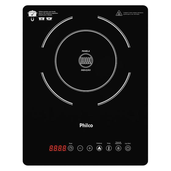 Cooktop de Indução Philco PCT12P 10 Níveis Bivolt Menor preço em Cooktop de Indução Philco PCT12P 10 Níveis Bivolt